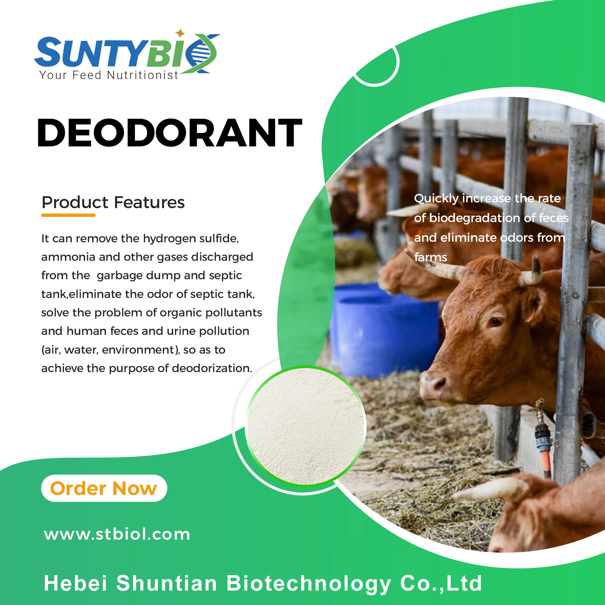 Deodorant solution Powder