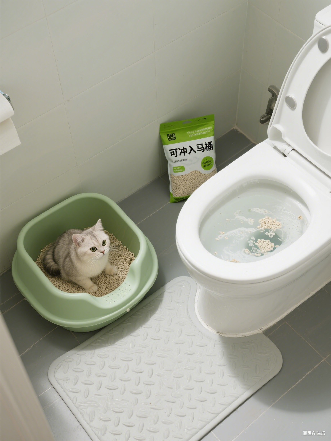 Do you know the benefits of tofu cat litter?Degradable cat litter