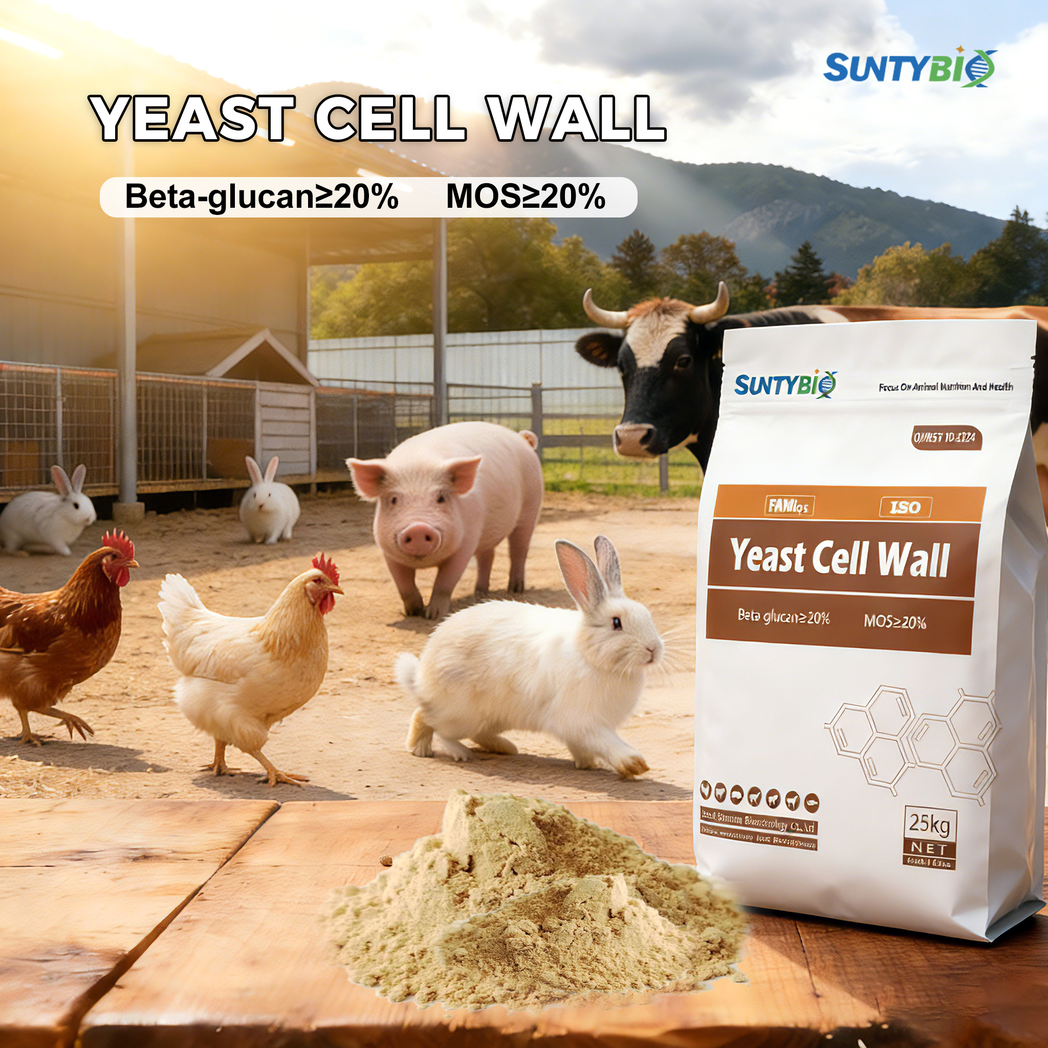 Add a little yeast cell wall to the feed for laying hens